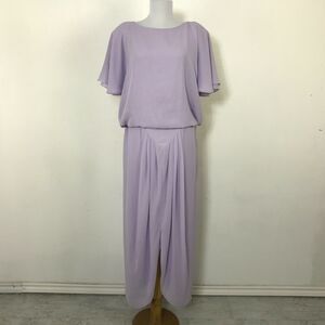 Vintage‎ Pat Richards Michael Maiello Dress Size 12 Polyester Chiffon Party